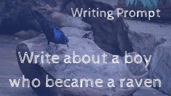 Write about the boy who became a raven.png